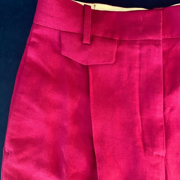 COS Wide-Leg Pleated Linen-Blend  Pants - Picture 8 of 9